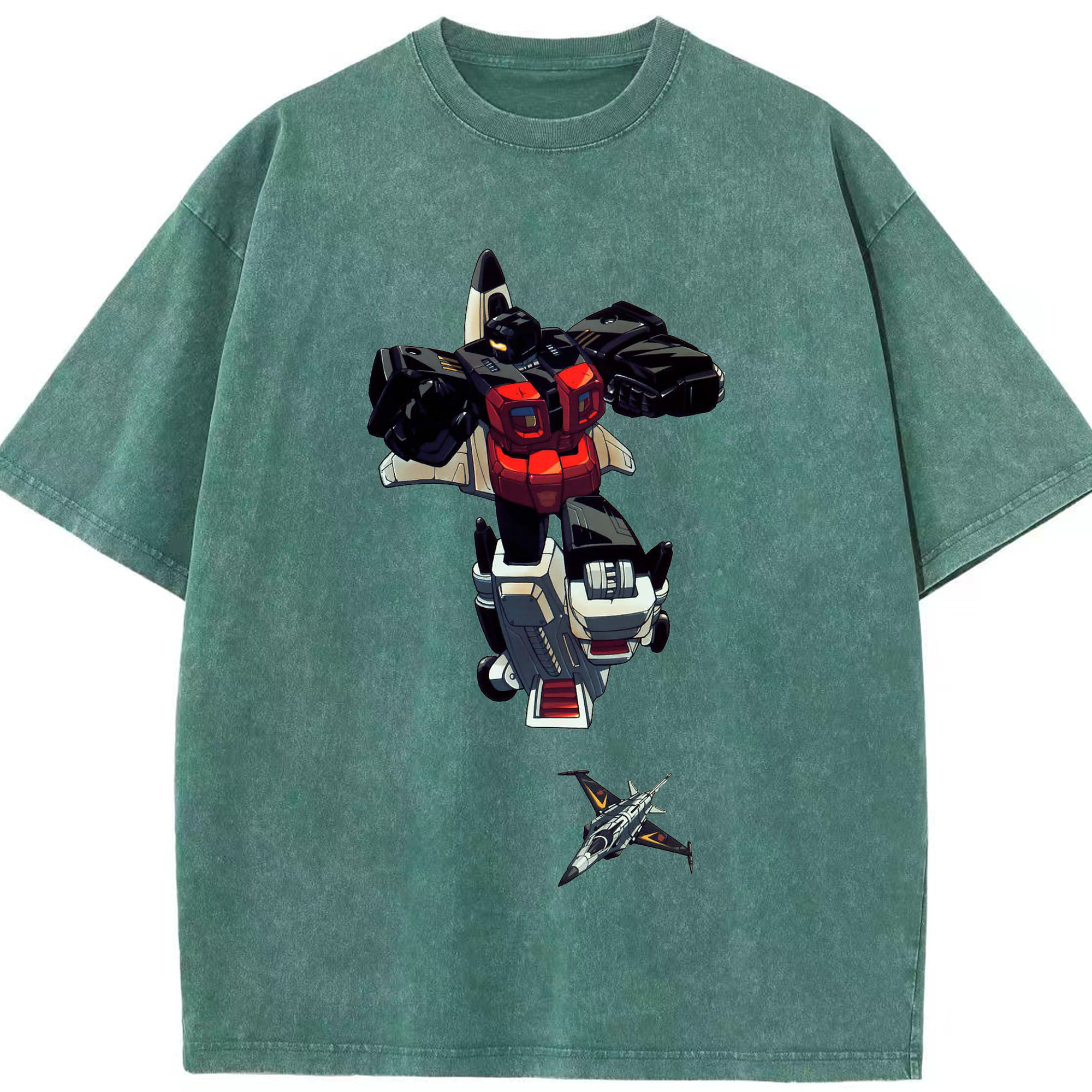 （画像用）  綿100% ヴィンテージ風 半袖Tシャツ（フロントプリント）